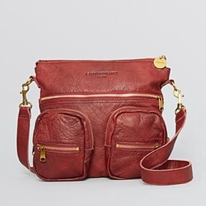Liebeskind Anny Crossbody Bag Fire Red Leather New
